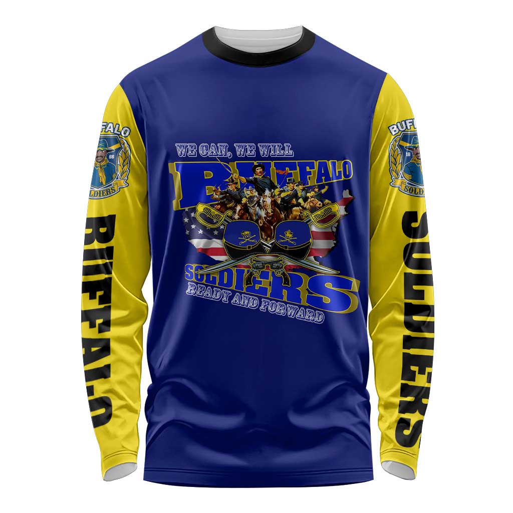 We Can We Will Buffalo Soldiers Long Sleeve Shirt Ready and Forward
