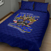 We Can We Will Buffalo Soldiers Quilt Bed Set Ready and Forward