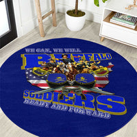 We Can We Will Buffalo Soldiers Round Carpet Ready and Forward