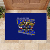 We Can We Will Buffalo Soldiers Rubber Doormat Ready and Forward