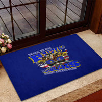 We Can We Will Buffalo Soldiers Rubber Doormat Ready and Forward