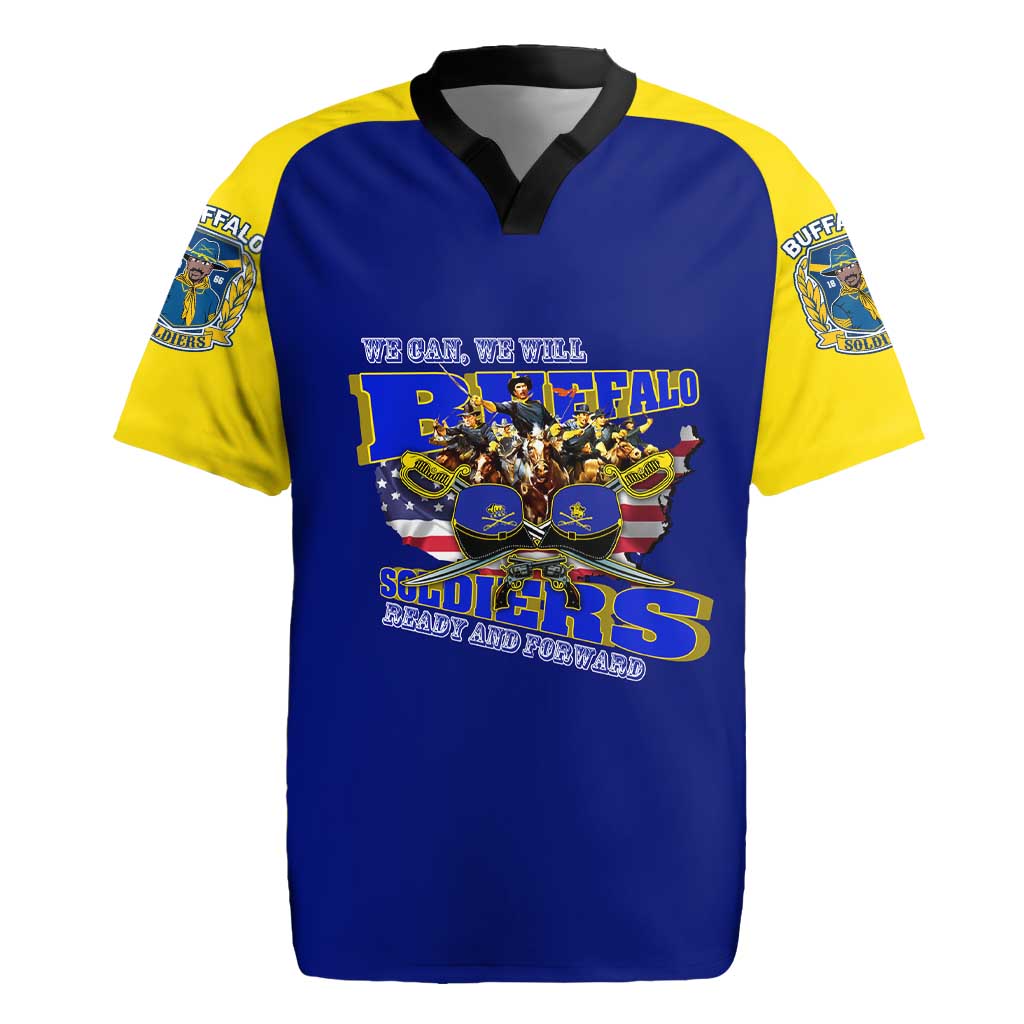 We Can We Will Buffalo Soldiers Rugby Jersey Ready and Forward