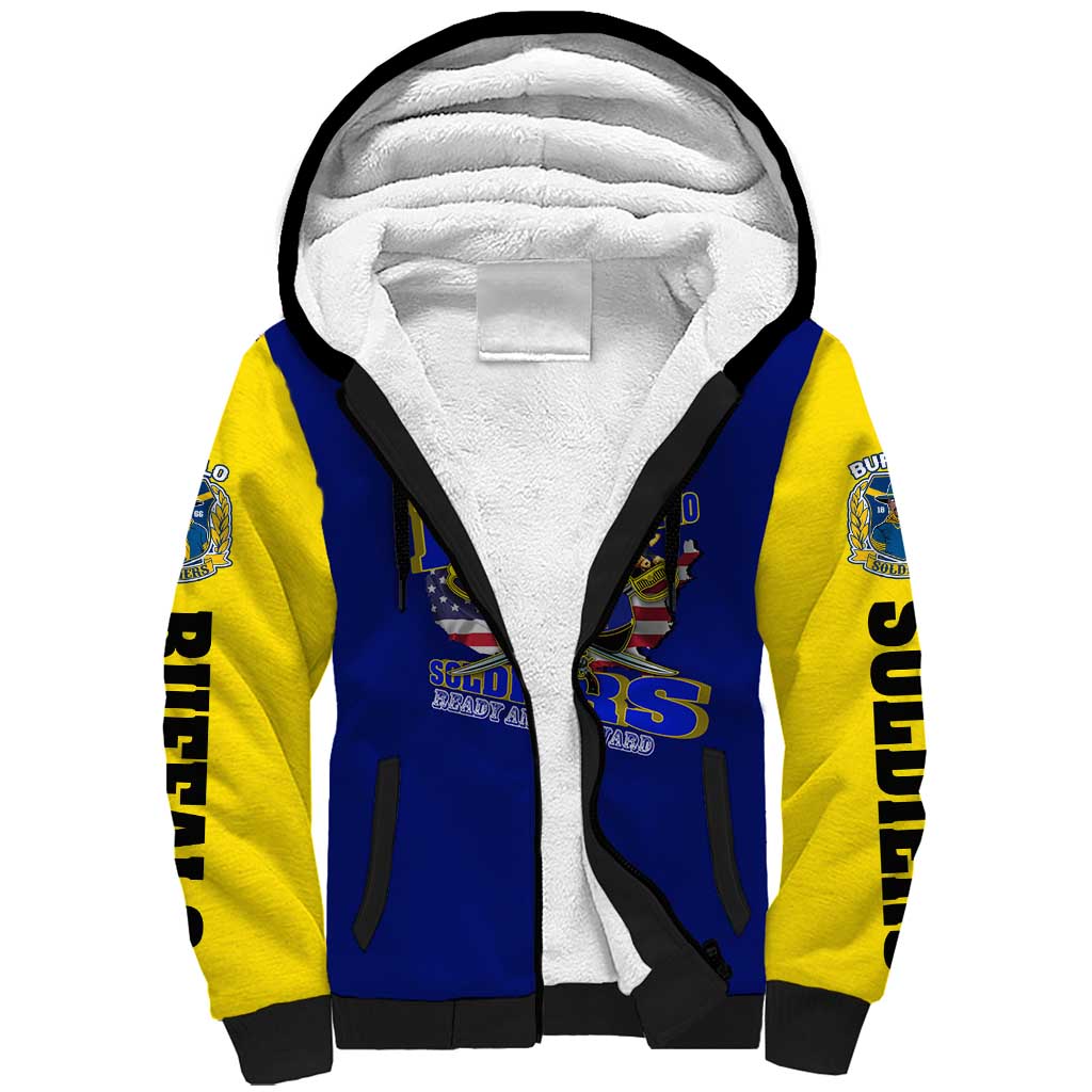 We Can We Will Buffalo Soldiers Sherpa Hoodie Ready and Forward