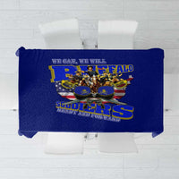 We Can We Will Buffalo Soldiers Tablecloth Ready and Forward