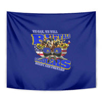 We Can We Will Buffalo Soldiers Tapestry Ready and Forward
