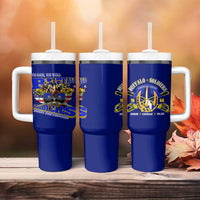 We Can We Will Buffalo Soldiers Tumbler With Handle Ready and Forward