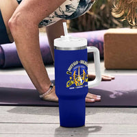 We Can We Will Buffalo Soldiers Tumbler With Handle Ready and Forward