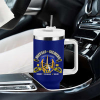 We Can We Will Buffalo Soldiers Tumbler With Handle Ready and Forward