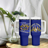 We Can We Will Buffalo Soldiers Tumbler With Handle Ready and Forward