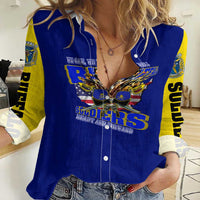 We Can We Will Buffalo Soldiers Women Casual Shirt Ready and Forward