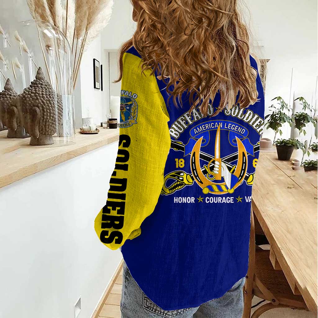 We Can We Will Buffalo Soldiers Women Casual Shirt Ready and Forward