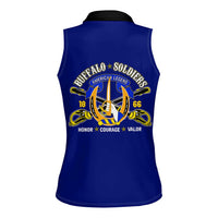 We Can We Will Buffalo Soldiers Women Sleeveless Polo Shirt Ready and Forward