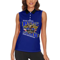 We Can We Will Buffalo Soldiers Women Sleeveless Polo Shirt Ready and Forward