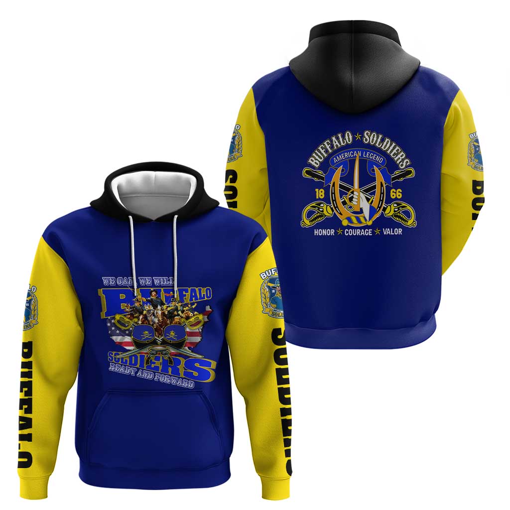 We Can We Will Buffalo Soldiers Zip Hoodie Ready and Forward