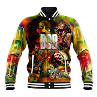 The Legend of Reggae Baseball Jacket Bob One Love Colorful Art