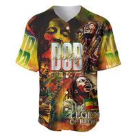 The Legend of Reggae Baseball Jersey Bob One Love Colorful Art