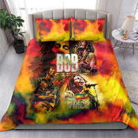 The Legend of Reggae Bedding Set Bob One Love Colorful Art