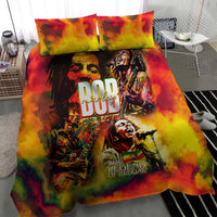 The Legend of Reggae Bedding Set Bob One Love Colorful Art
