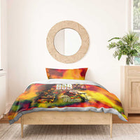 The Legend of Reggae Bedding Set Bob One Love Colorful Art