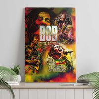 The Legend of Reggae Canvas Wall Art Bob One Love Colorful Art