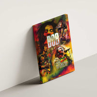 The Legend of Reggae Canvas Wall Art Bob One Love Colorful Art
