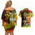 The Legend of Reggae Couples Matching Off Shoulder Short Dress and Hawaiian Shirt Bob One Love Colorful Art