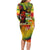 The Legend of Reggae Family Matching Long Sleeve Bodycon Dress and Hawaiian Shirt Bob One Love Colorful Art