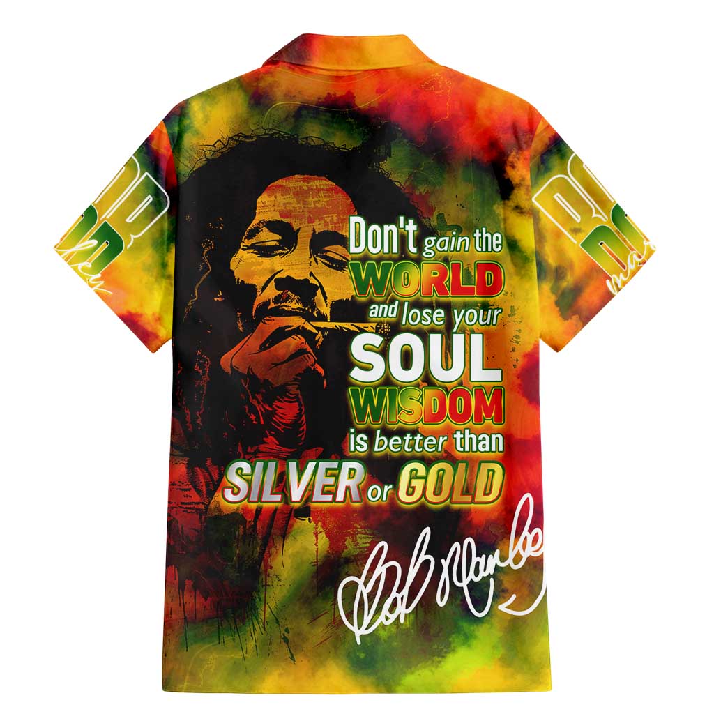 The Legend of Reggae Family Matching Mermaid Dress and Hawaiian Shirt Bob One Love Colorful Art