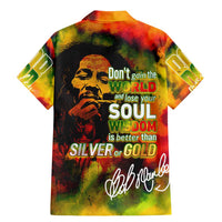 The Legend of Reggae Family Matching Mermaid Dress and Hawaiian Shirt Bob One Love Colorful Art