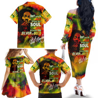 The Legend of Reggae Family Matching Off The Shoulder Long Sleeve Dress and Hawaiian Shirt Bob One Love Colorful Art