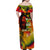 The Legend of Reggae Family Matching Off Shoulder Maxi Dress and Hawaiian Shirt Bob One Love Colorful Art