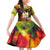 The Legend of Reggae Family Matching Off Shoulder Short Dress and Hawaiian Shirt Bob One Love Colorful Art