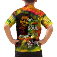 The Legend of Reggae Family Matching Puletasi and Hawaiian Shirt Bob One Love Colorful Art