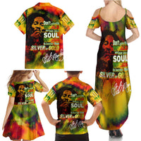 The Legend of Reggae Family Matching Summer Maxi Dress and Hawaiian Shirt Bob One Love Colorful Art