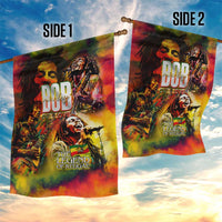 The Legend of Reggae Garden Flag Bob One Love Colorful Art