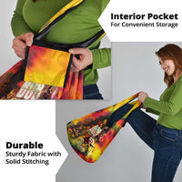 The Legend of Reggae Grocery Bag Bob One Love Colorful Art