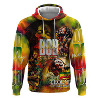 The Legend of Reggae Hoodie Bob One Love Colorful Art