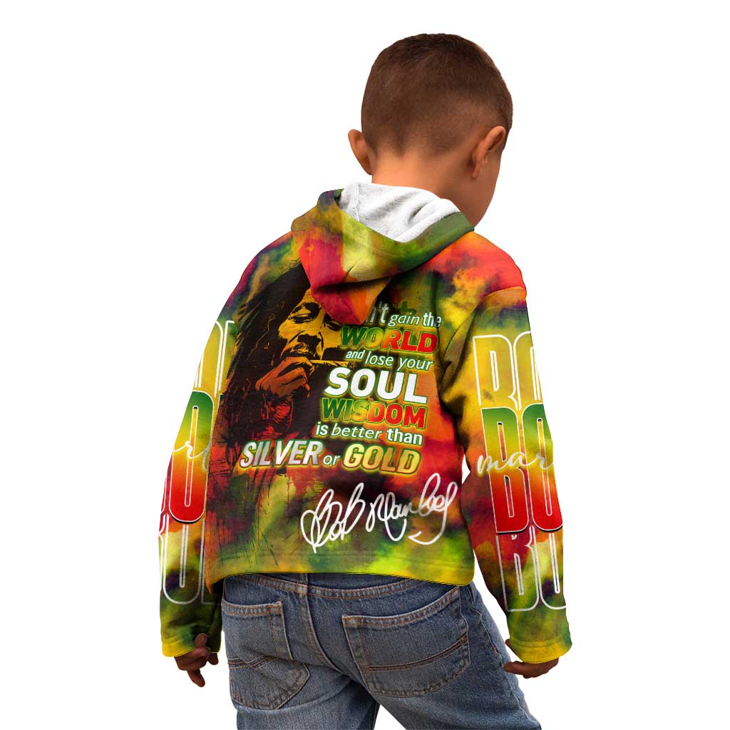 The Legend of Reggae Kid Hoodie Bob One Love Colorful Art