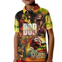 The Legend of Reggae Kid Polo Shirt Bob One Love Colorful Art
