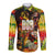 The Legend of Reggae Long Sleeve Button Shirt Bob One Love Colorful Art