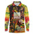 The Legend of Reggae Long Sleeve Polo Shirt Bob One Love Colorful Art