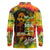 The Legend of Reggae Long Sleeve Polo Shirt Bob One Love Colorful Art