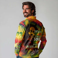 The Legend of Reggae Long Sleeve Polo Shirt Bob One Love Colorful Art