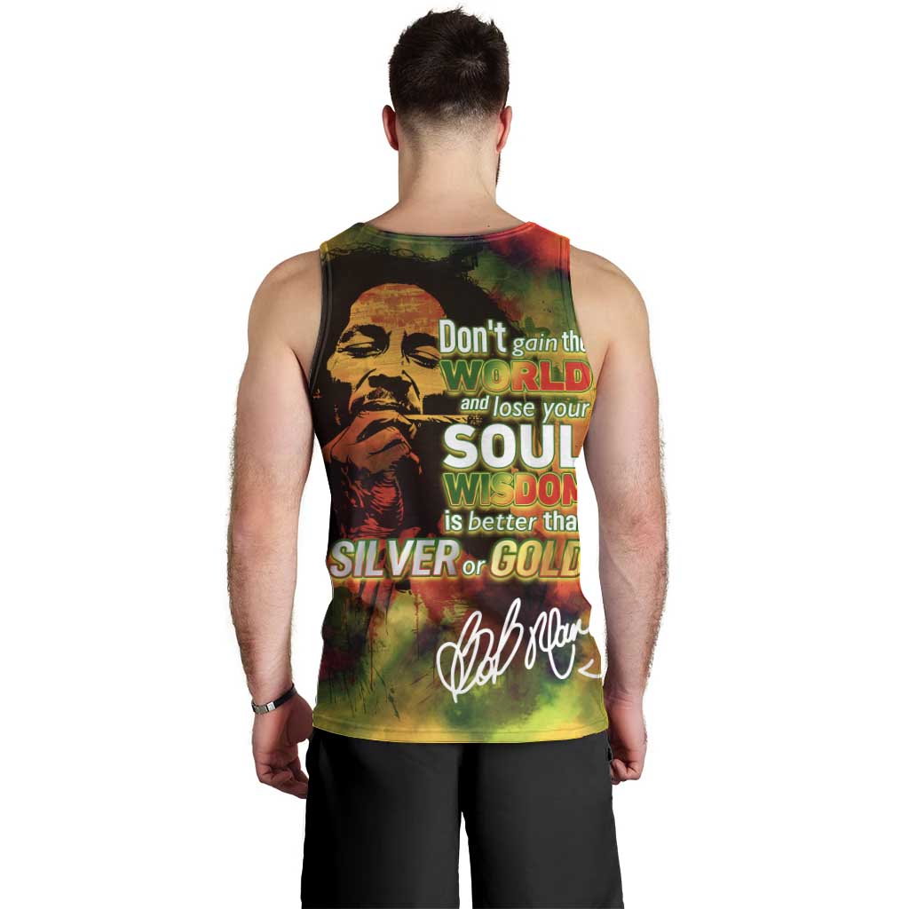 The Legend of Reggae Men Tank Top Bob One Love Colorful Art