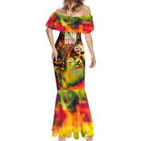 The Legend of Reggae Mermaid Dress Bob One Love Colorful Art