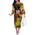 The Legend of Reggae Off The Shoulder Long Sleeve Dress Bob One Love Colorful Art