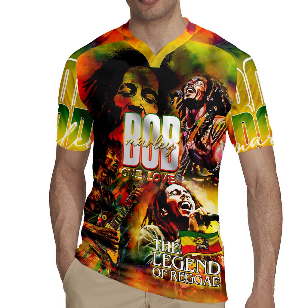 The Legend of Reggae Rugby Jersey Bob One Love Colorful Art