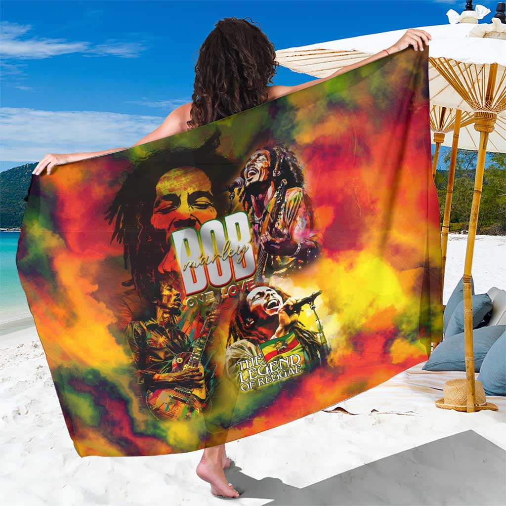 The Legend of Reggae Sarong Bob One Love Colorful Art