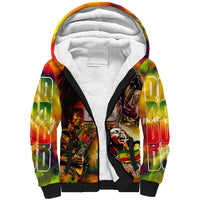 The Legend of Reggae Sherpa Hoodie Bob One Love Colorful Art