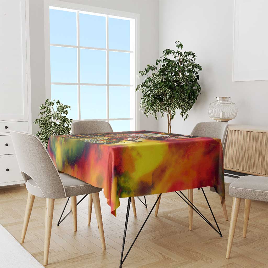 The Legend of Reggae Tablecloth Bob One Love Colorful Art